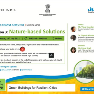 Climate Change and Cities: Learning Series | Session: Nature-based Solutions